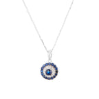 "Lukana" pendant D 0.077/14 Sapphire 0.778/17 - 375/1000 White Gold