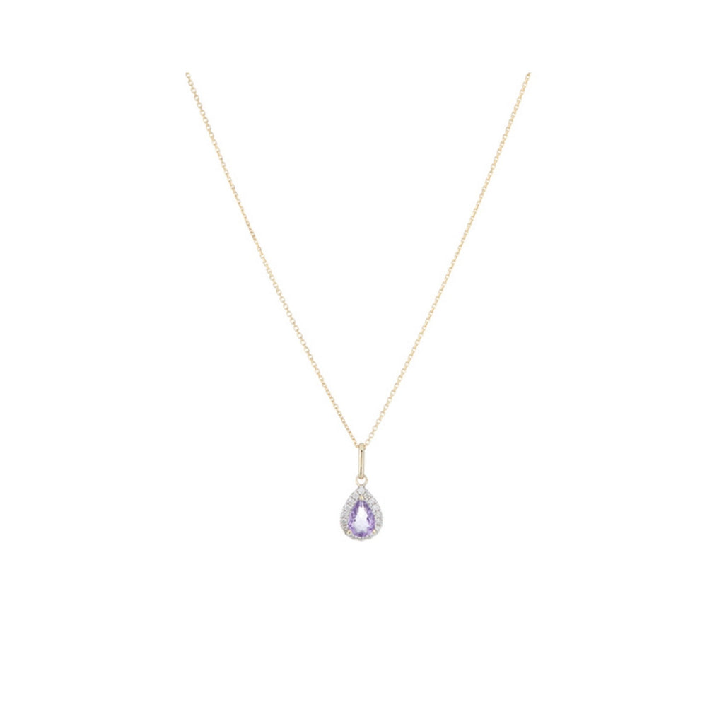Pendentif "Goutte Moi" Dia 0,14/17 Am0,94/1 - Or Jaune 375/1000