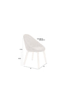 Fenna - Chair - Polyester - Beige