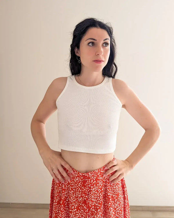 Ribbed Crop Top - Yoela