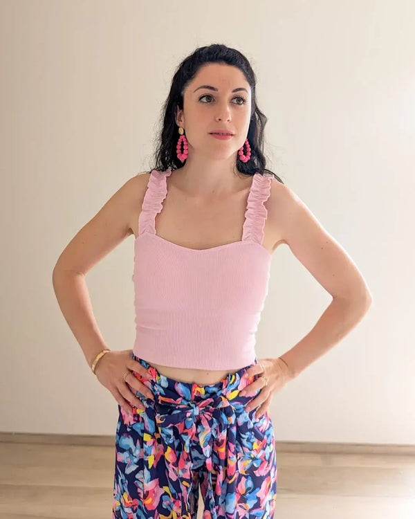 Frilly Straps Crop Top - Éva