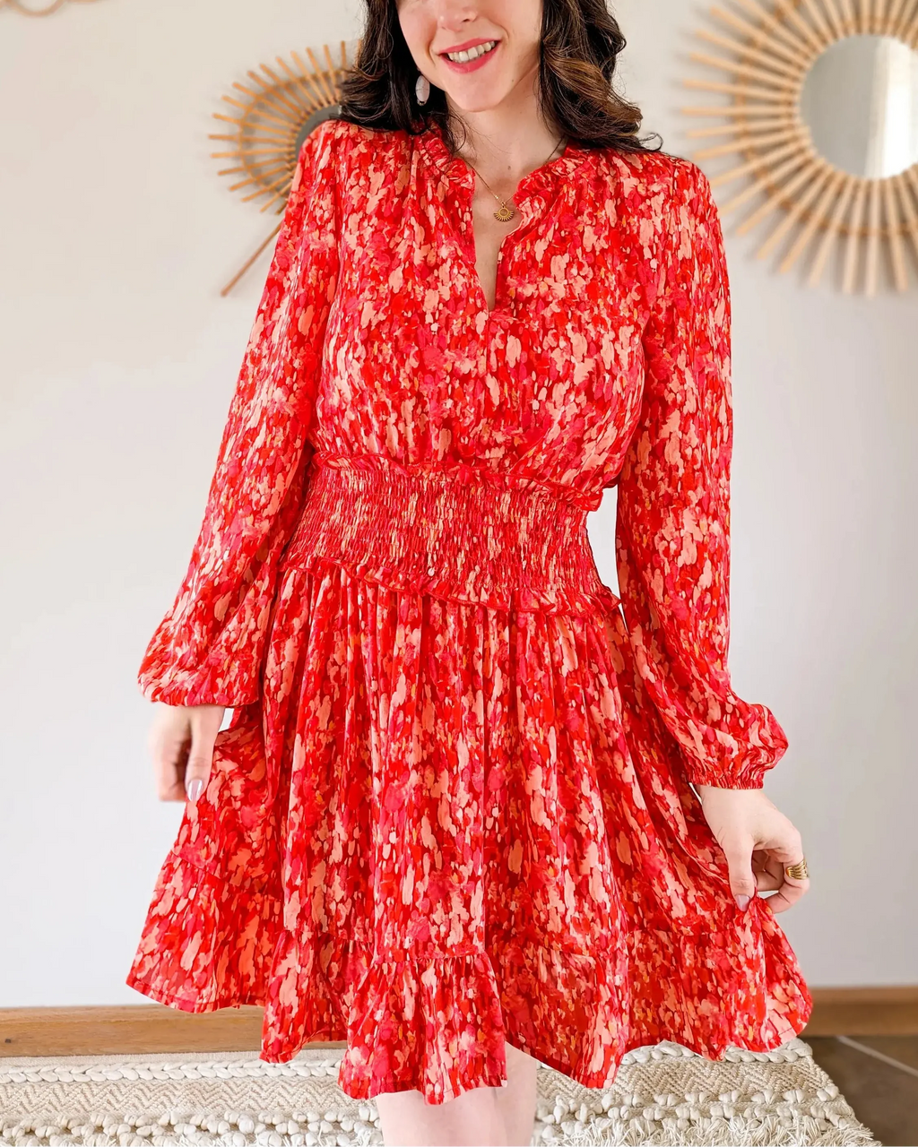 Enora Dress - Red