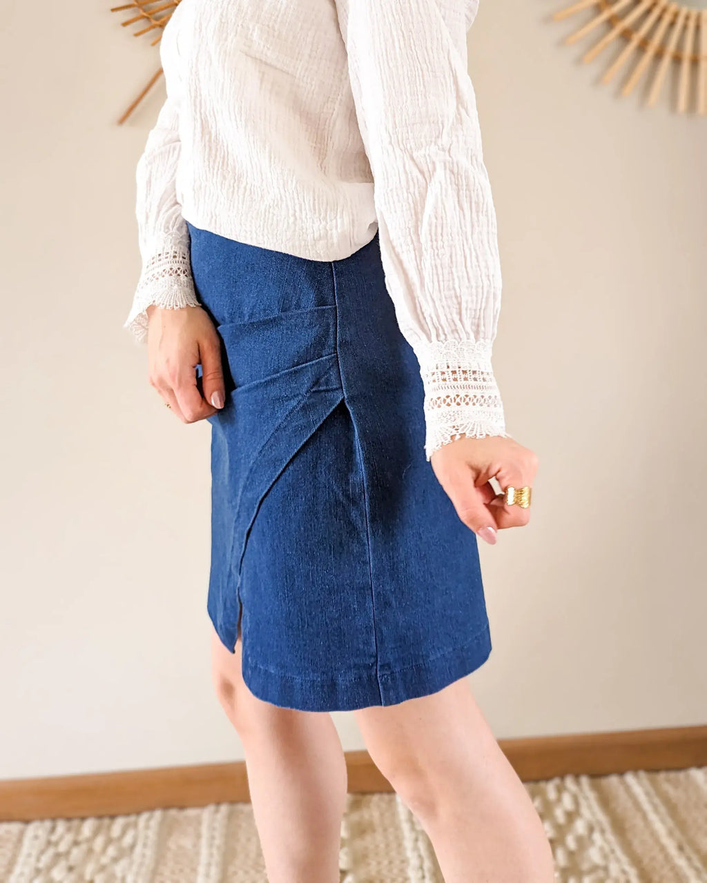 Jupe En Jean Heather - Bleu Denim