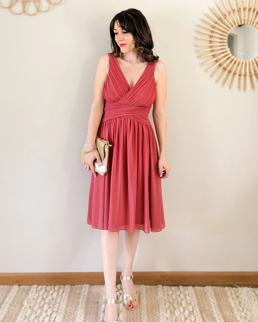 Vestido Corto - Canela