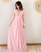 Long Pink Dress - Valentina