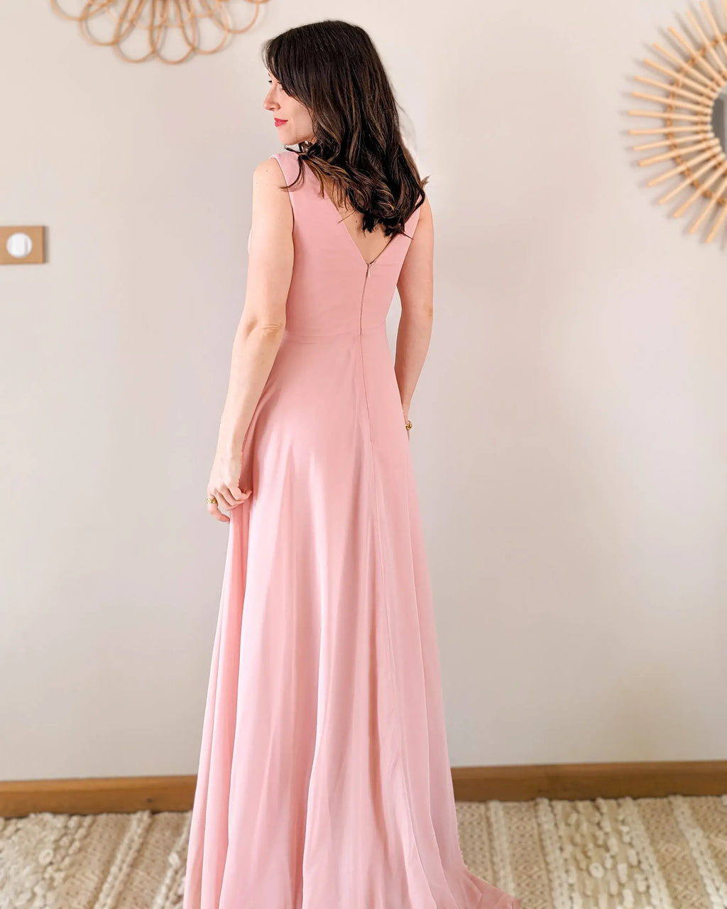 Long Pink Dress - Valentina