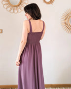 Vestido largo - Ciruela