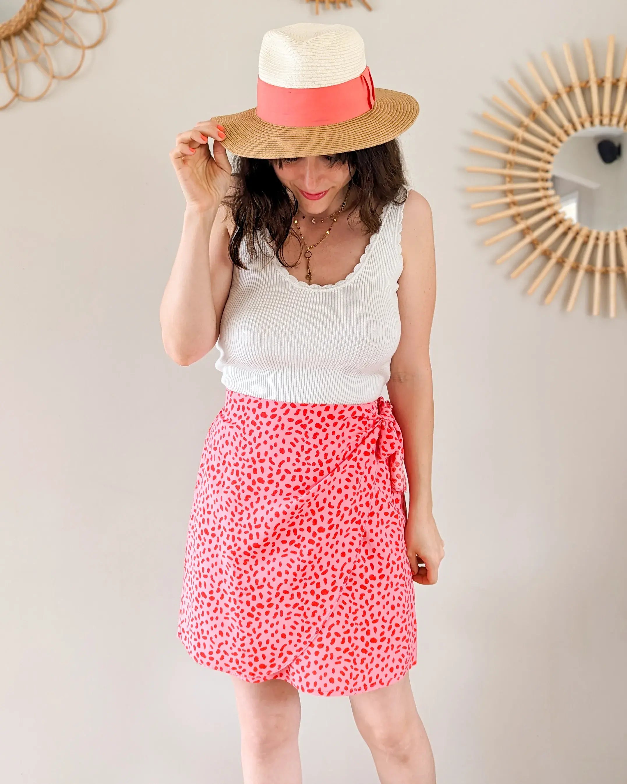 Falda Estampada Rosa - Lisette