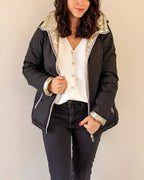Amélia Down Jacket - Black/Gold