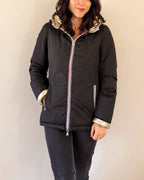 Amélia Down Jacket - Black/Gold