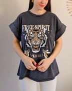 Free Spirit T-Shirt - Grå