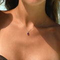 Pendentif " Carré De Rhodolite" D0,03/1 Rh1,25/1