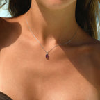 Pendentif " Carré De Rhodolite" D0,03/1 Rh1,25/1