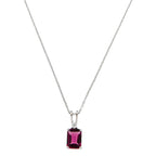 Pendentif " Carré De Rhodolite" D0,03/1 Rh1,25/1