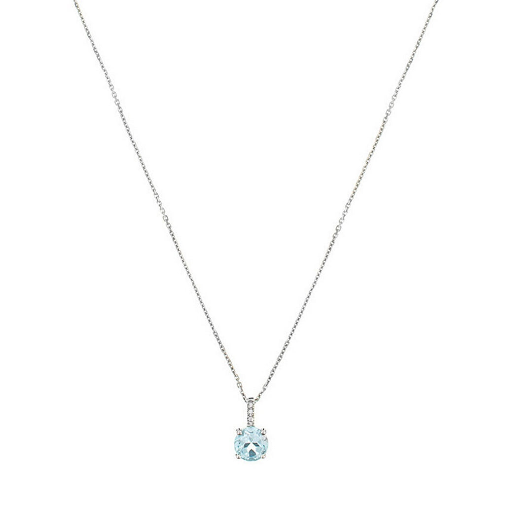 Colgante "Blue Light" Diamante 0,01/2 Topacio 0,95/1