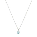 Pendentif "Blue Light" Diamant 0,01/2 Topaze 0,95/1 - Or Blanc