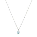 Pendentif "Blue Light" D0,01/2 Topaze 0,95/1 - Or Blanc 375/1000