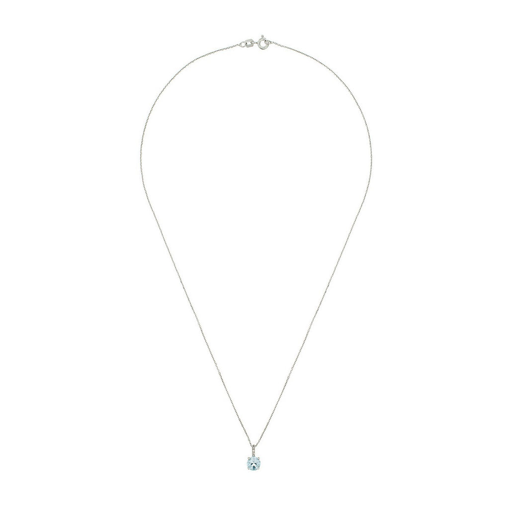 Colgante "Blue Light" Diamante 0,01/2 Topacio 0,95/1