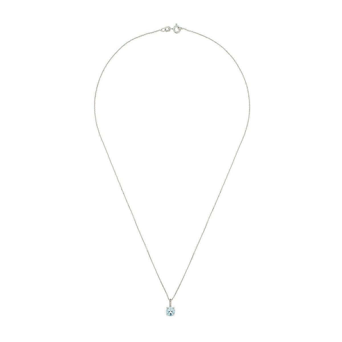 Colgante "Blue Light" Diamante 0,01/2 Topacio 0,95/1