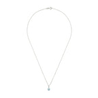 Pendentif "Blue Light" D0,01/2 Topaze 0,95/1 - Or Blanc 375/1000