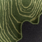 White Cedar – Organic Shaped Wool Rug – White Cedar Green