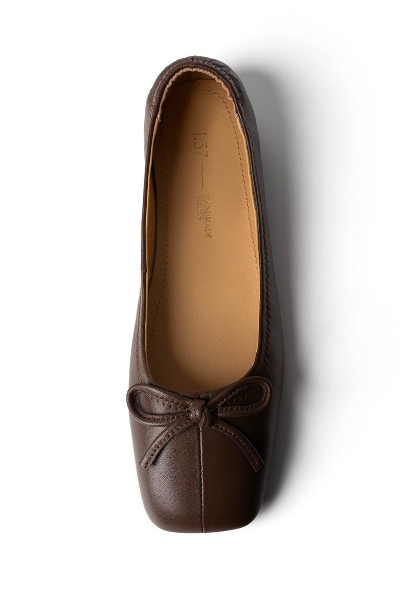 Golden Hours We Had Ballet Flats - Dark Brown