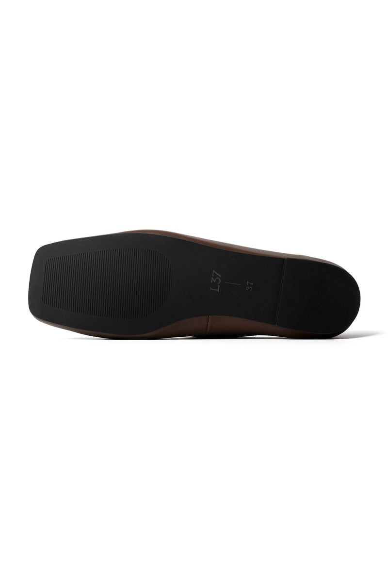 Golden Hours We Had Ballet Flats - Dark Brown