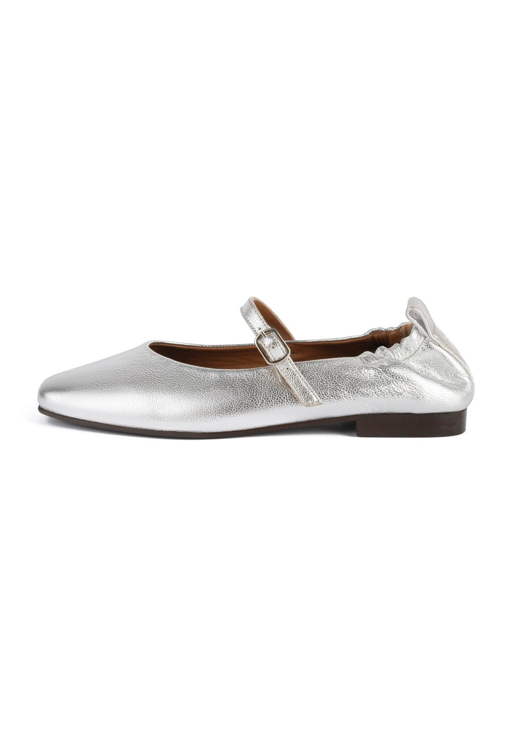 Baleriny Luxe Strides – Srebrne