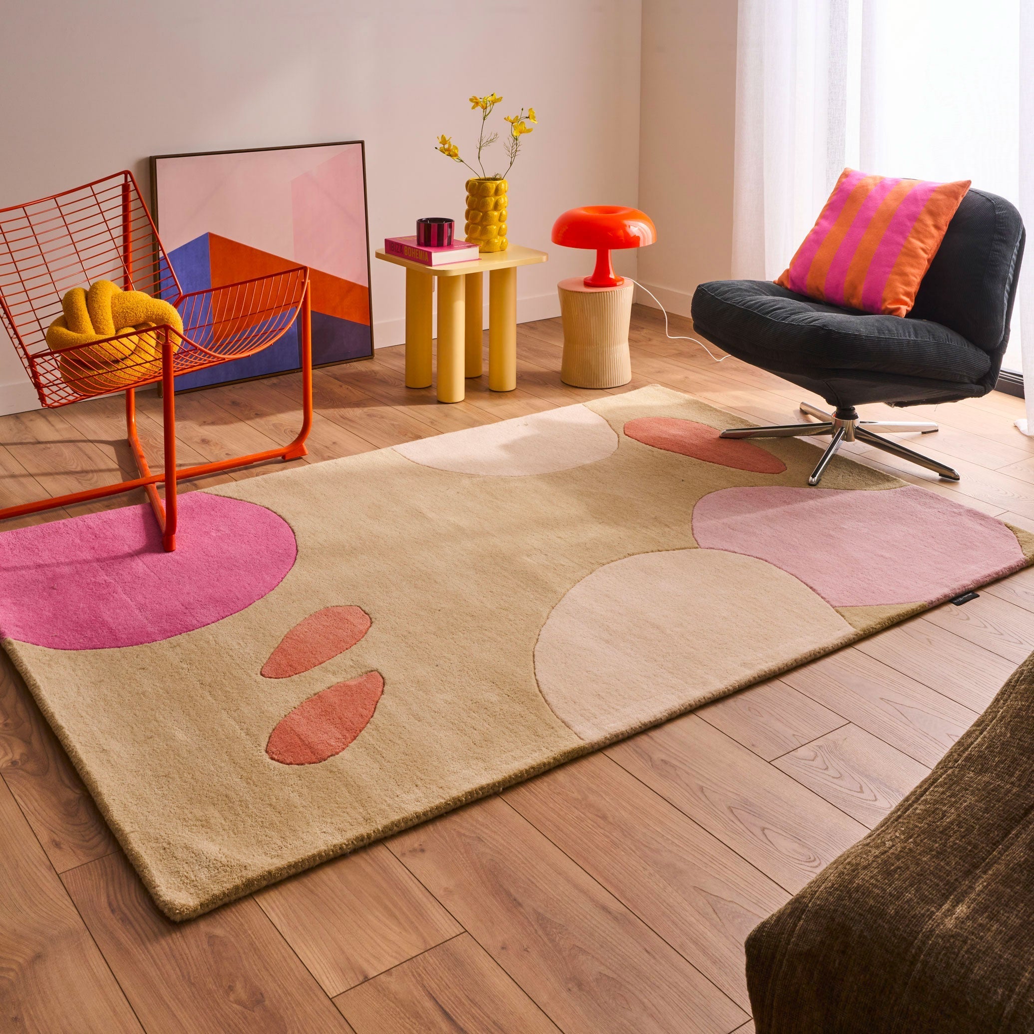 Sweet Cloud – Alfombra de lana multicolor con motivos geométricos Sweet Cloud