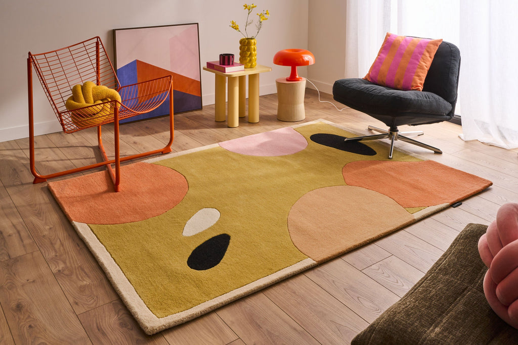Sweet Cloud – Alfombra de lana de colores con motivos geométricos Sweet Cloud