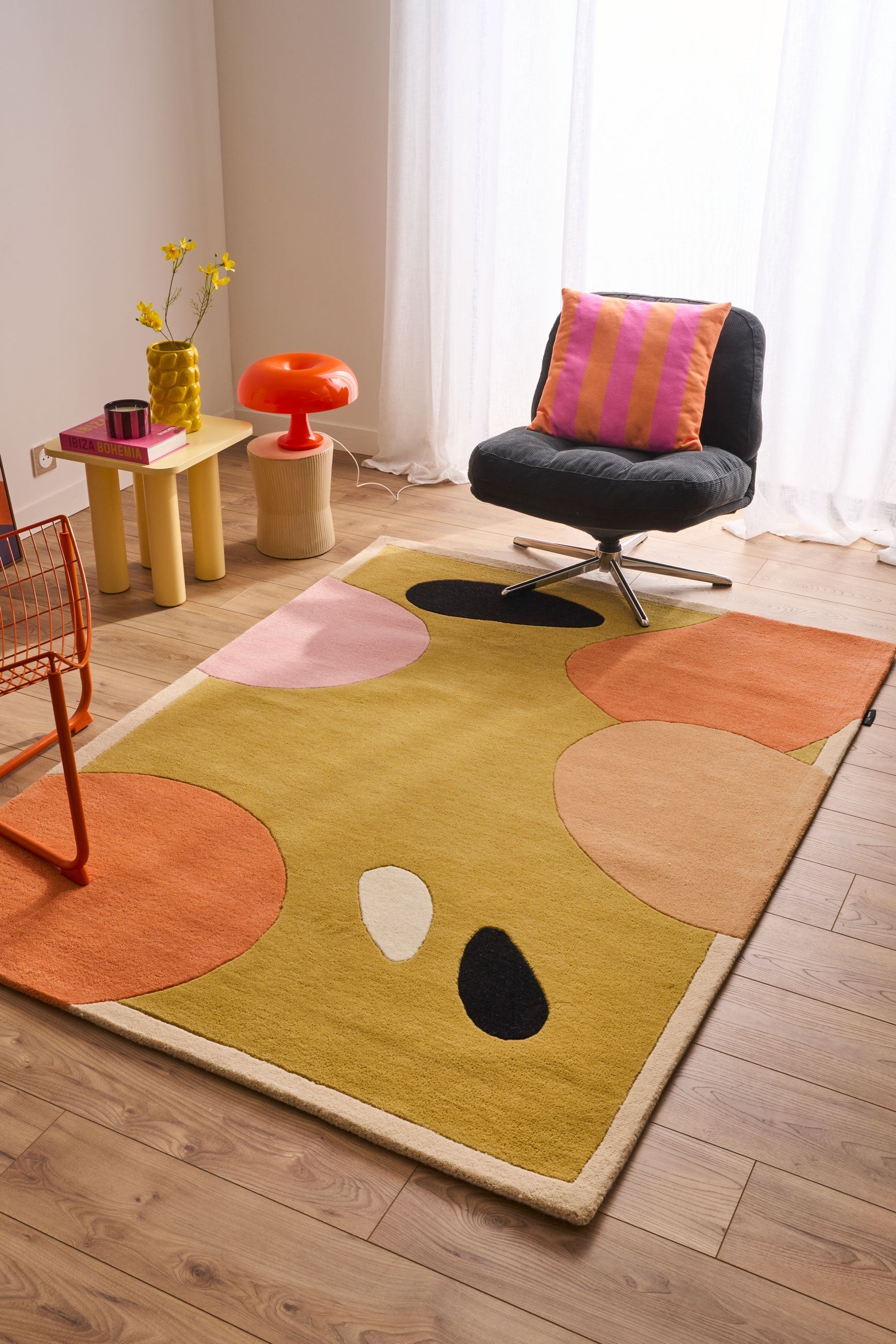 Sweet Cloud – Alfombra de lana de colores con motivos geométricos Sweet Cloud