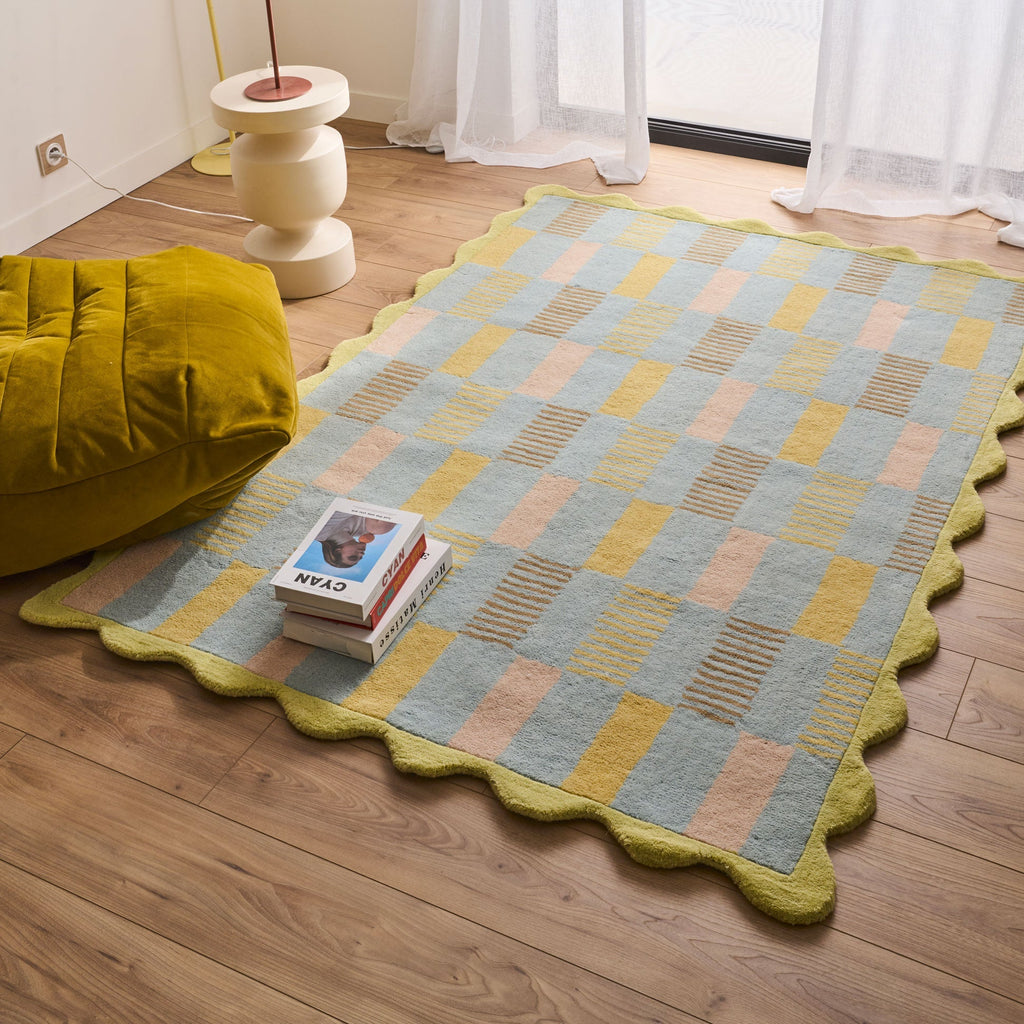 Rayon tend – Colorful wool rug Rayon tend
