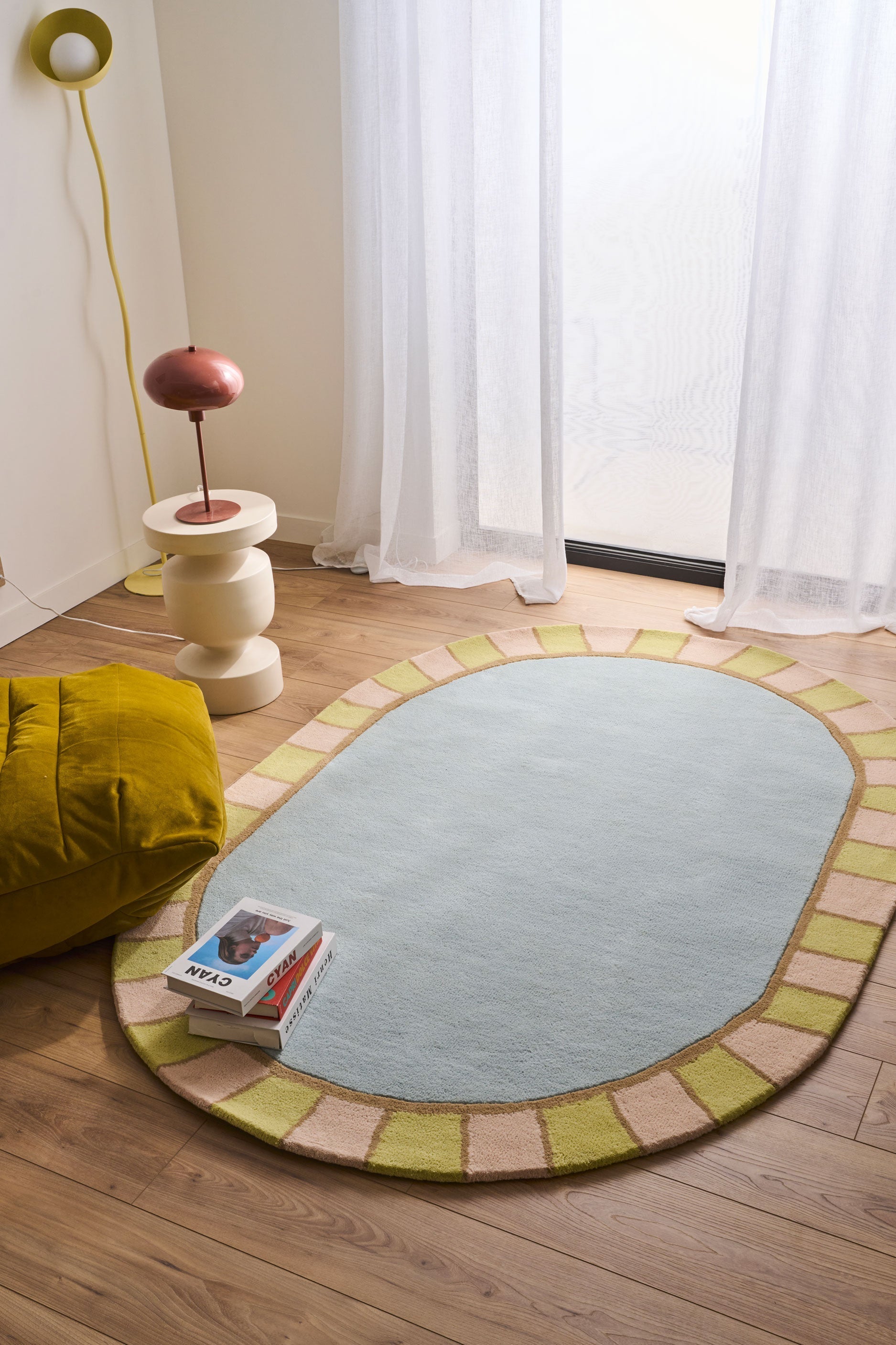 Soft Rayon – Pastel-hued wool rug Soft Rayon