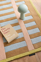 Rayon tend – Modern multi-colored wool rug Rayon tend
