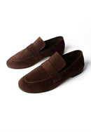Mocasines Riot de Terciopelo - Marrón Oscuro