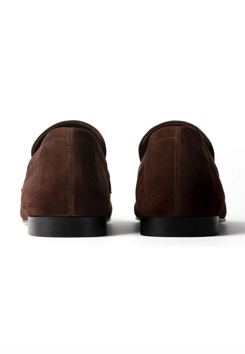 Mocasines Riot de Terciopelo - Marrón Oscuro