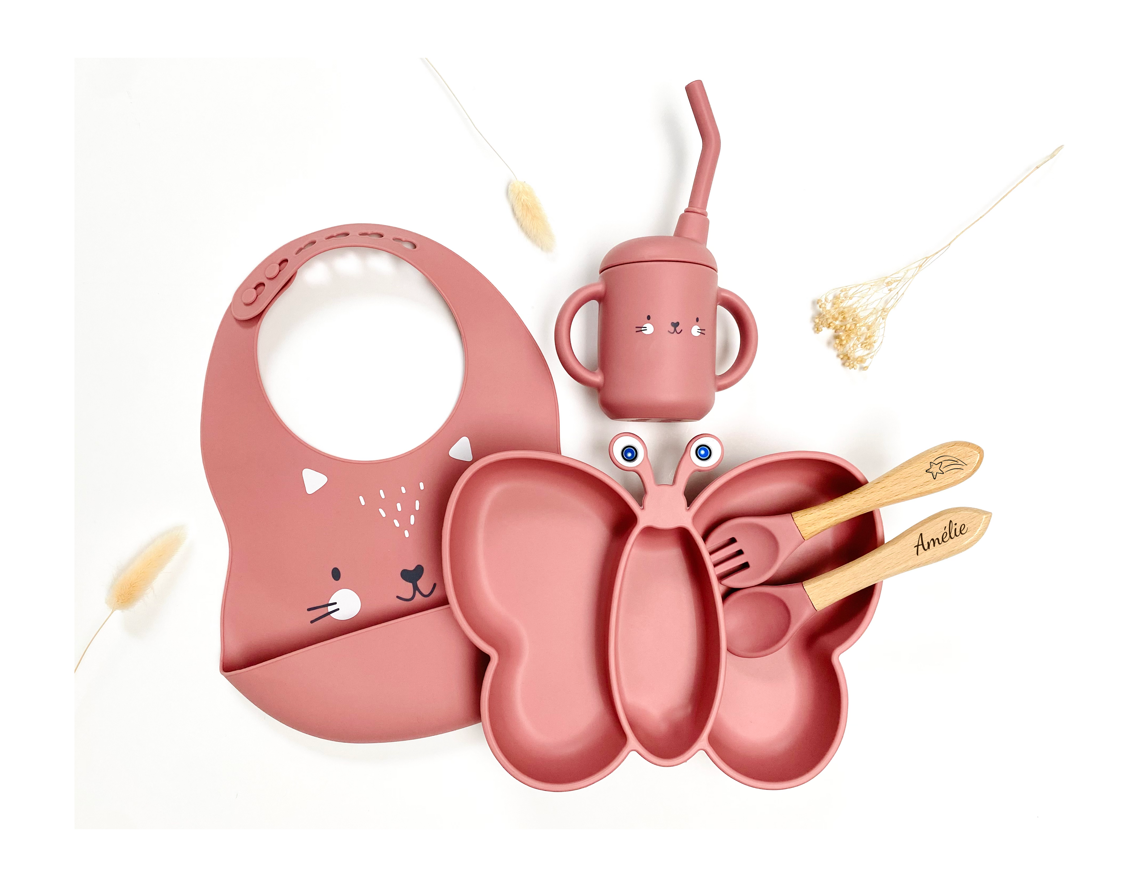 Mathéo The Funny Meal Set - Butterfly (Customizable)