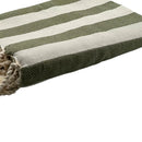 Zoom sur la Fouta Positano Vert Olive - BY FOUTAS