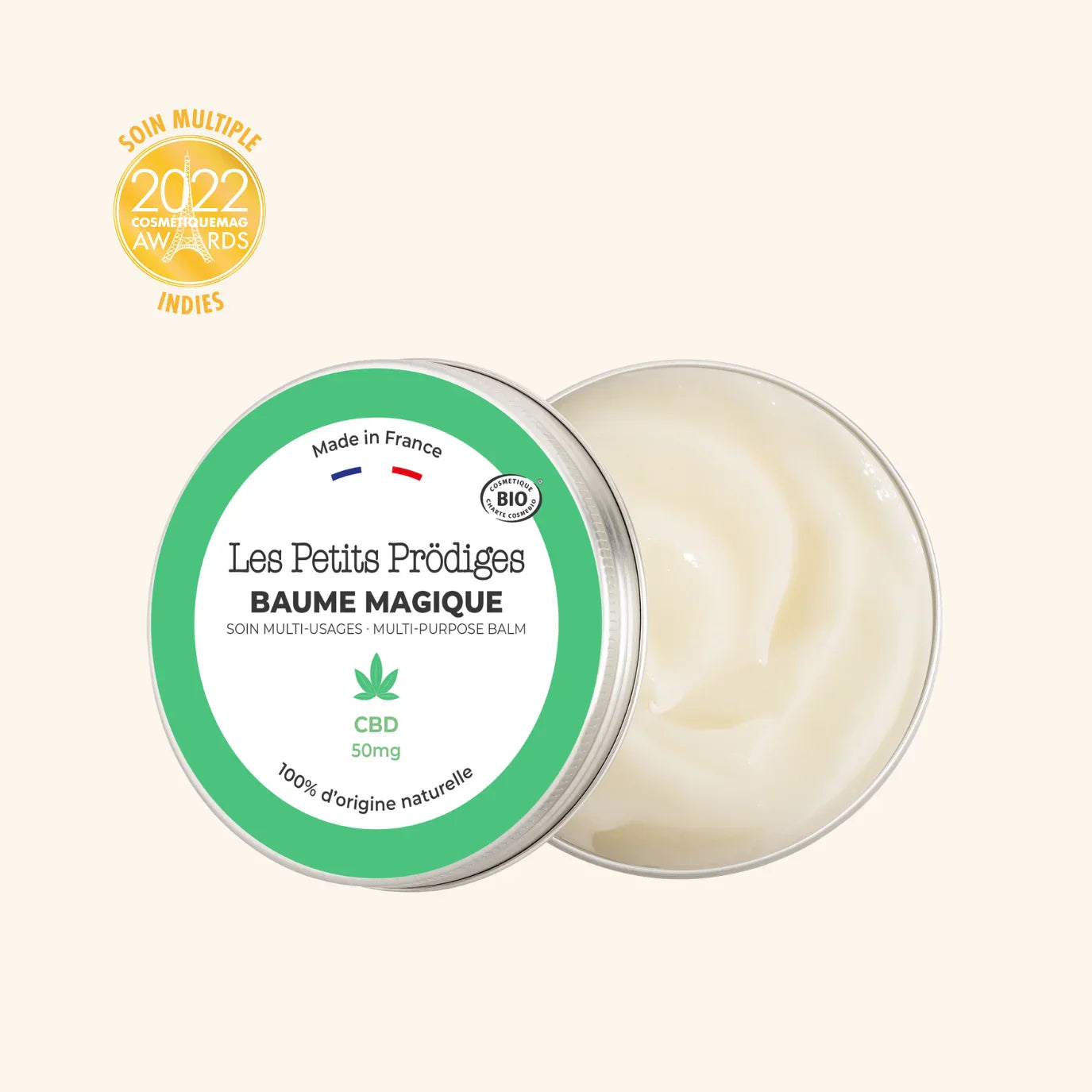 Bálsamo mágico multiusos con CBD calmante para las zonas secas del rostro y el cuerpo