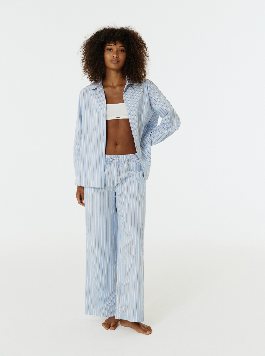 Blue Stripes Pants | Homewear | Noo