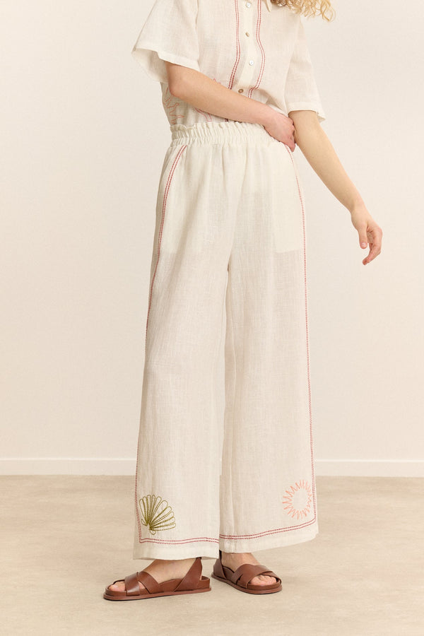 Pantalones Conor - Blanco