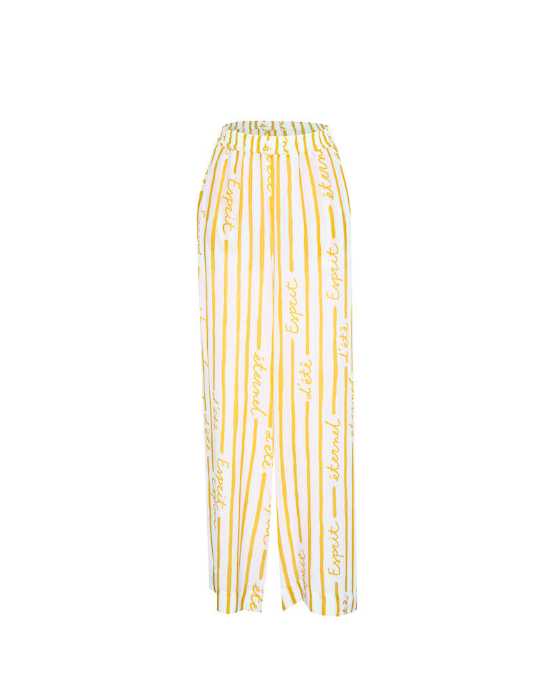 June Intemporel sunny yellow pants