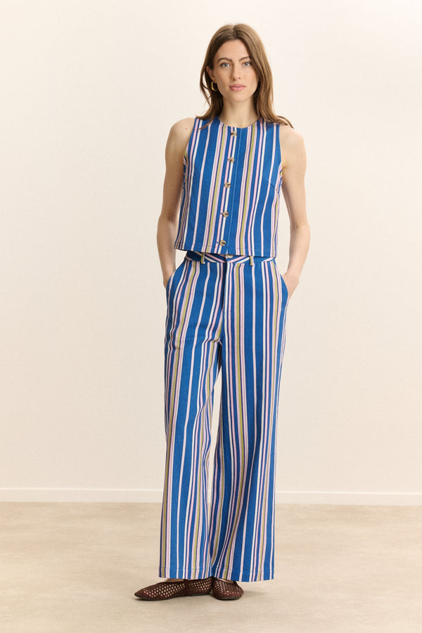 Pantalón Victorine - Azul