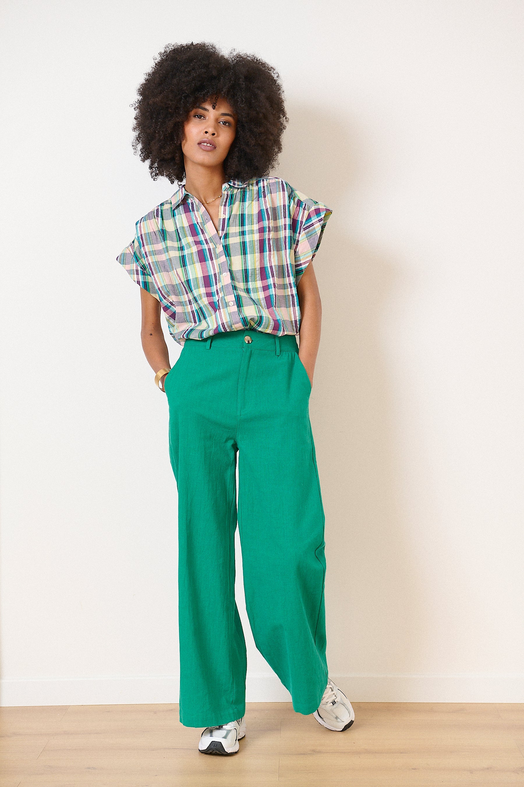 Pantalon Victorine - Turquoise