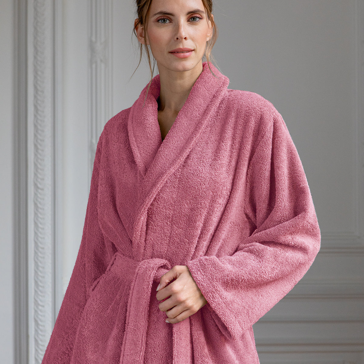Éponge Unie - Peignoir - Blush