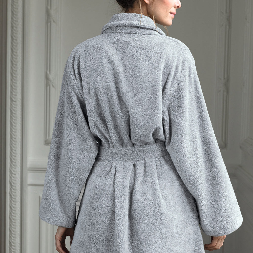 Plain Terry - Bathrobe - Light Grey