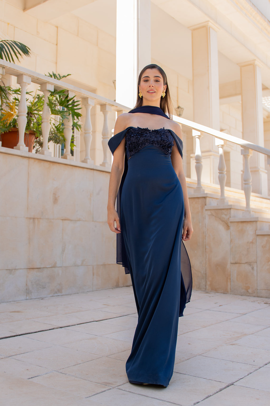 Robe Pétalo - Bleu Marine