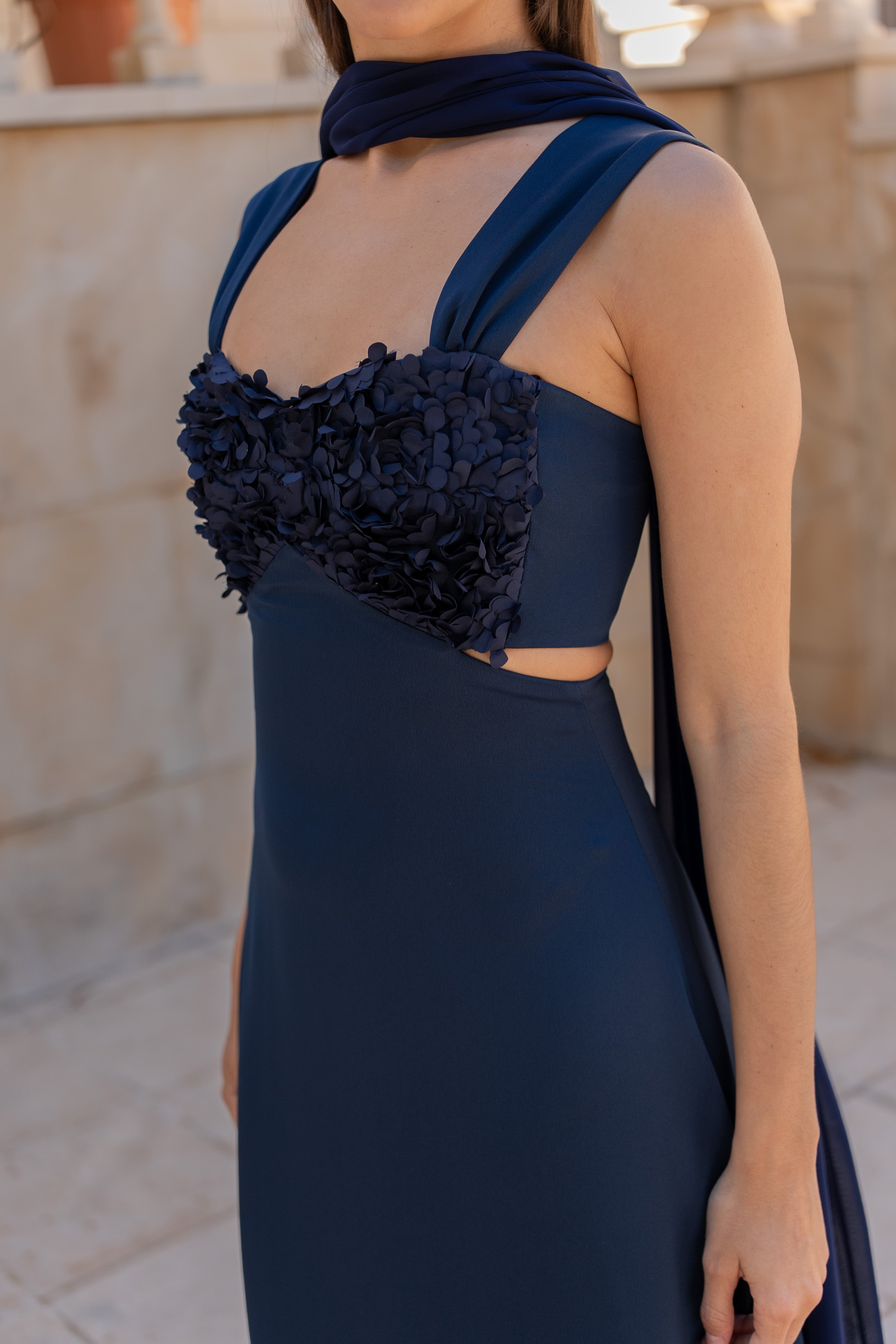 Robe Pétalo - Bleu Marine