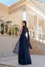 Robe Pétalo - Bleu Marine