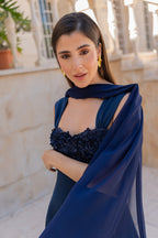 Robe Pétalo - Bleu Marine